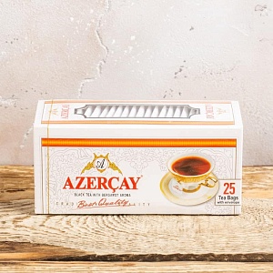 Чай Азерчай черный с бергамотом 25 пакетиков >