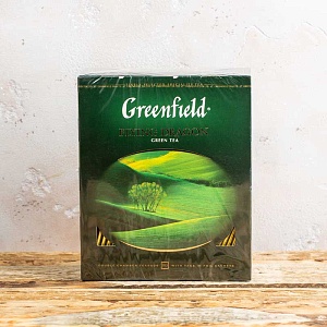 Чай Гринфилд зеленый 100 пакетиков>